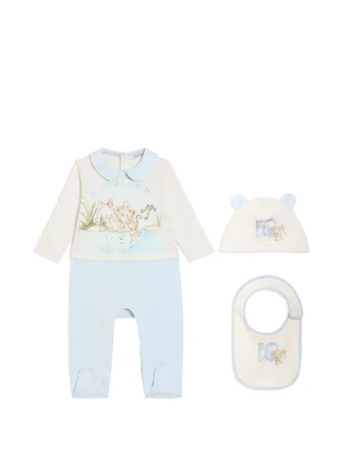 Dolce & Gabbana Kids interlock gift set with embroidery