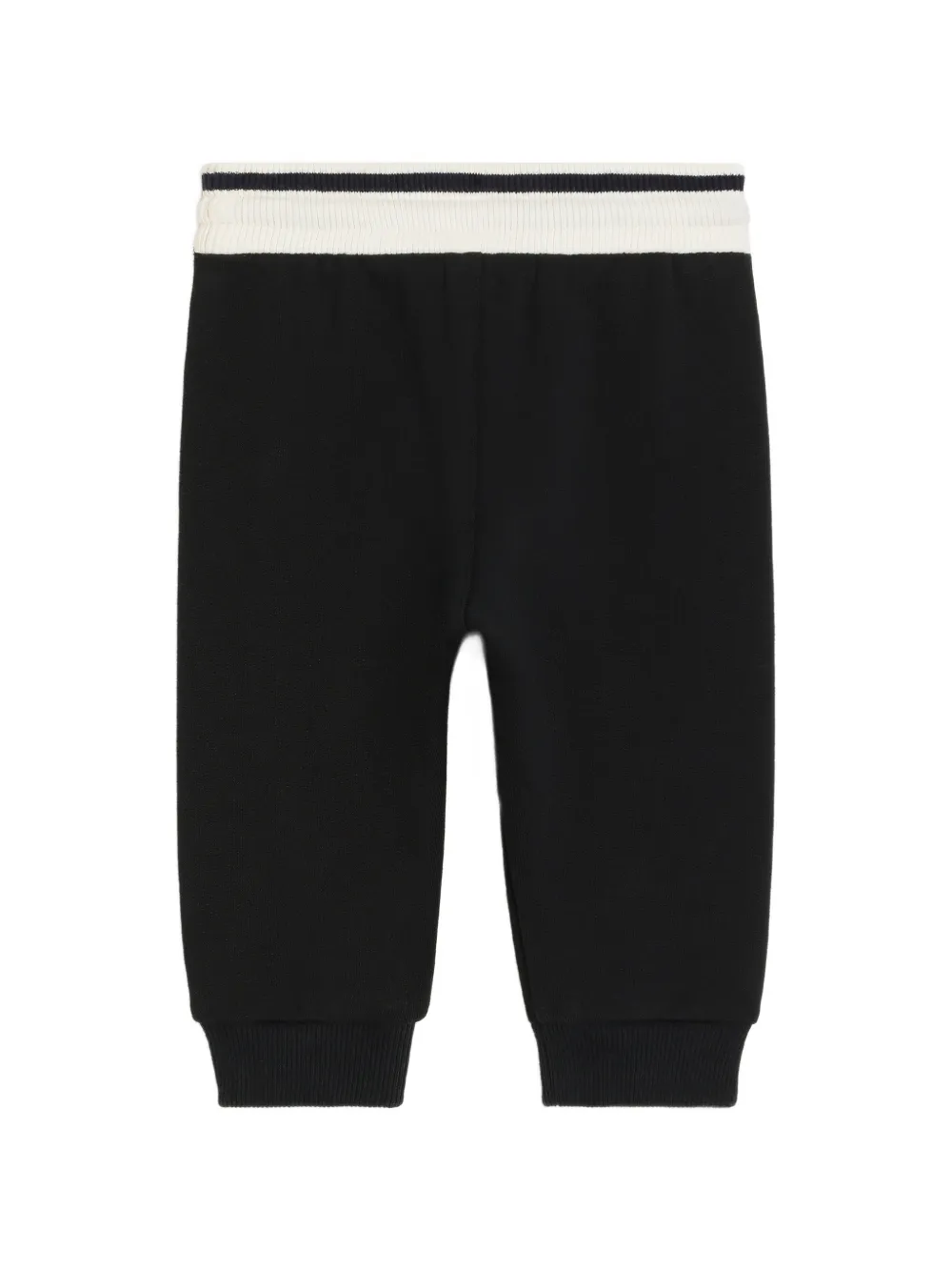 Dolce & Gabbana Kids Fleece joggingbroek met logo Zwart
