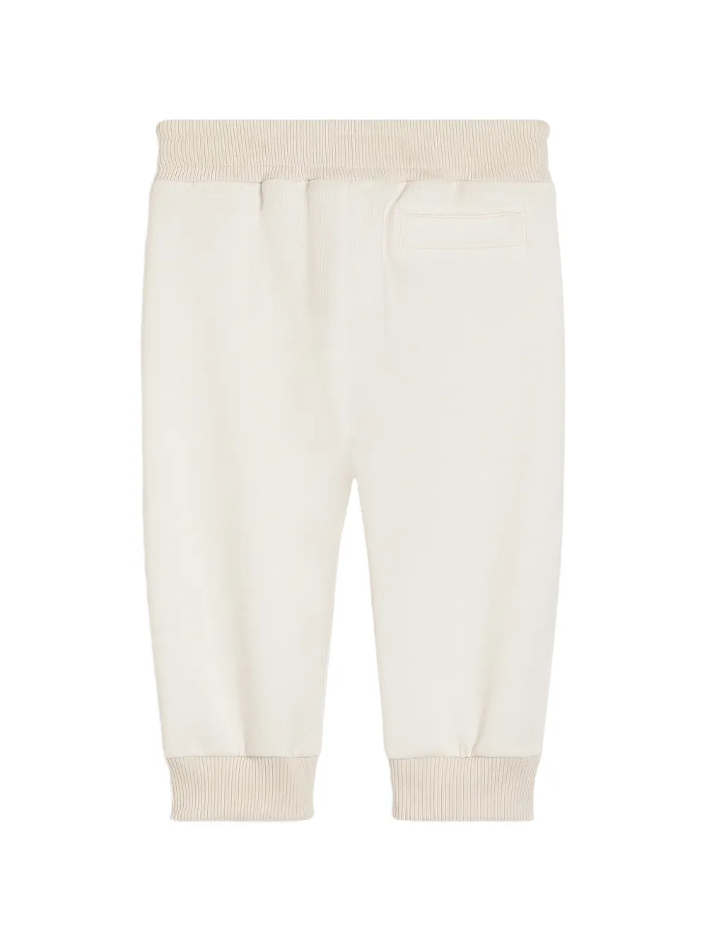 Dolce & Gabbana Kids Fleece broek met borduurwerk Beige