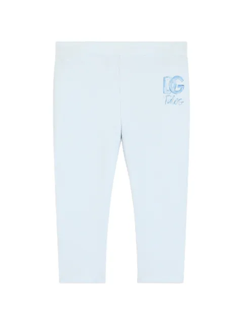 Dolce & Gabbana Kids interlock leggings med logo