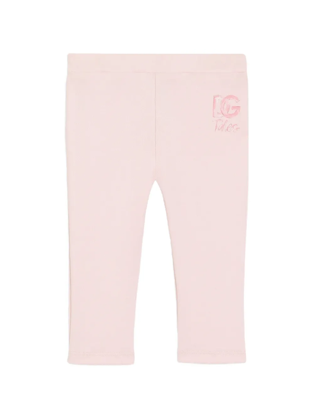 Dolce & Gabbana Kids Leggings con logo - Rosa