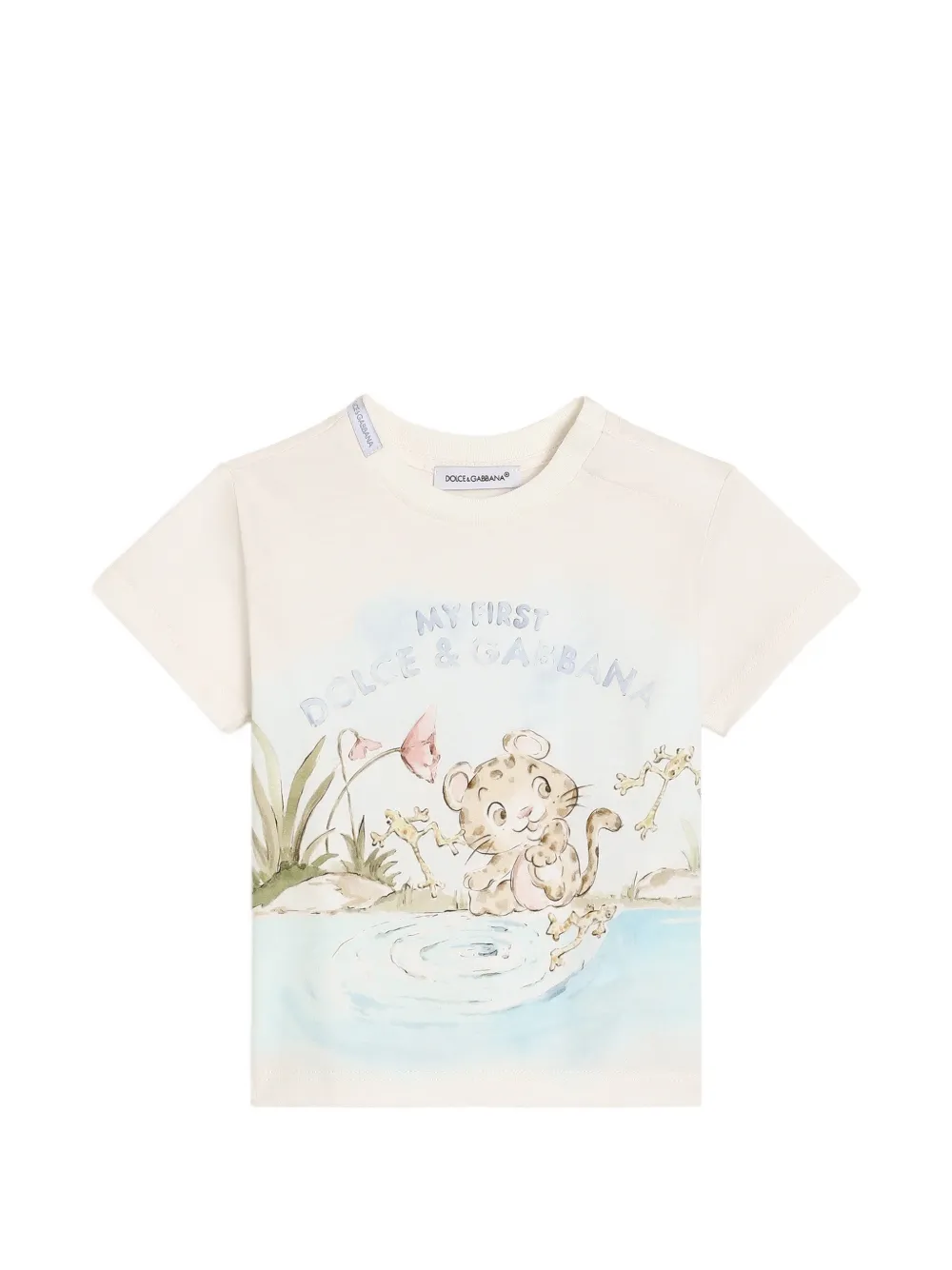 Dolce & Gabbana Kids T-Shirt mit Logo - Nude