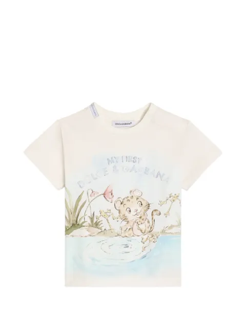 Dolce & Gabbana Kids jersey T-shirt with logo