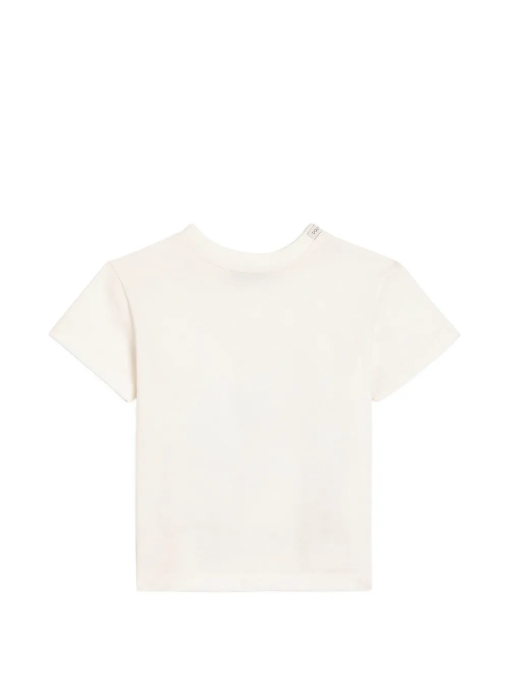 Dolce & Gabbana Kids Jersey T-shirt met logo Beige