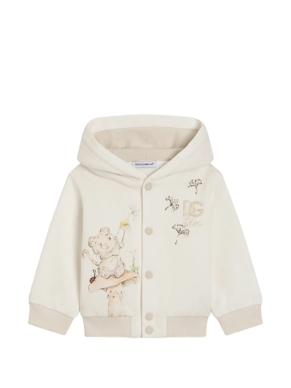 Dolce & Gabbana Kids Sweatshirt mit Logo-Stickerei - Nude