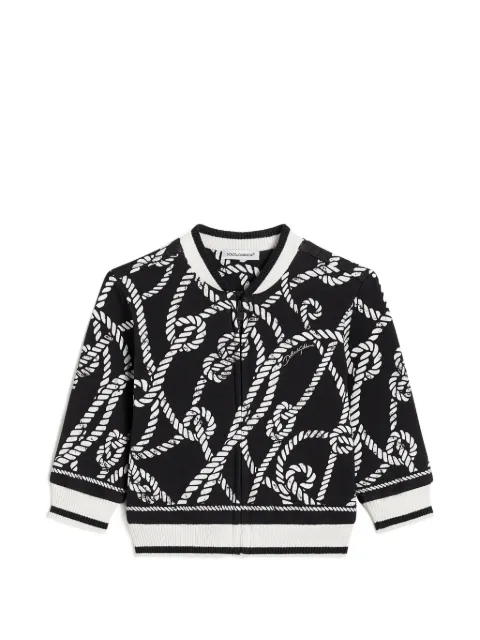 Dolce & Gabbana Kids Marina-print jersey sweatshirt