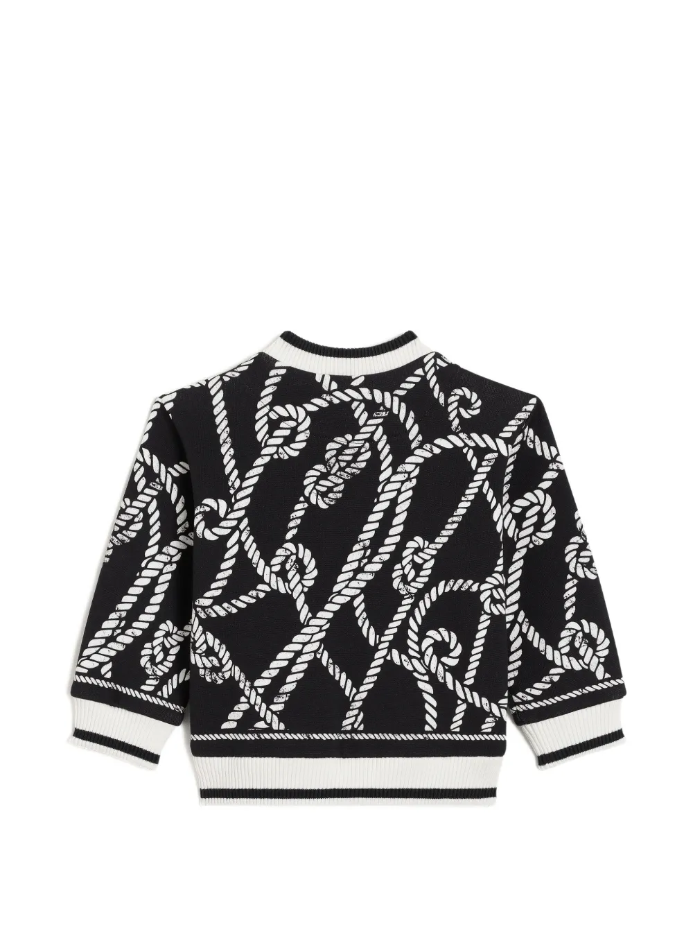 Dolce & Gabbana Kids Jersey sweater met Marina-print Zwart