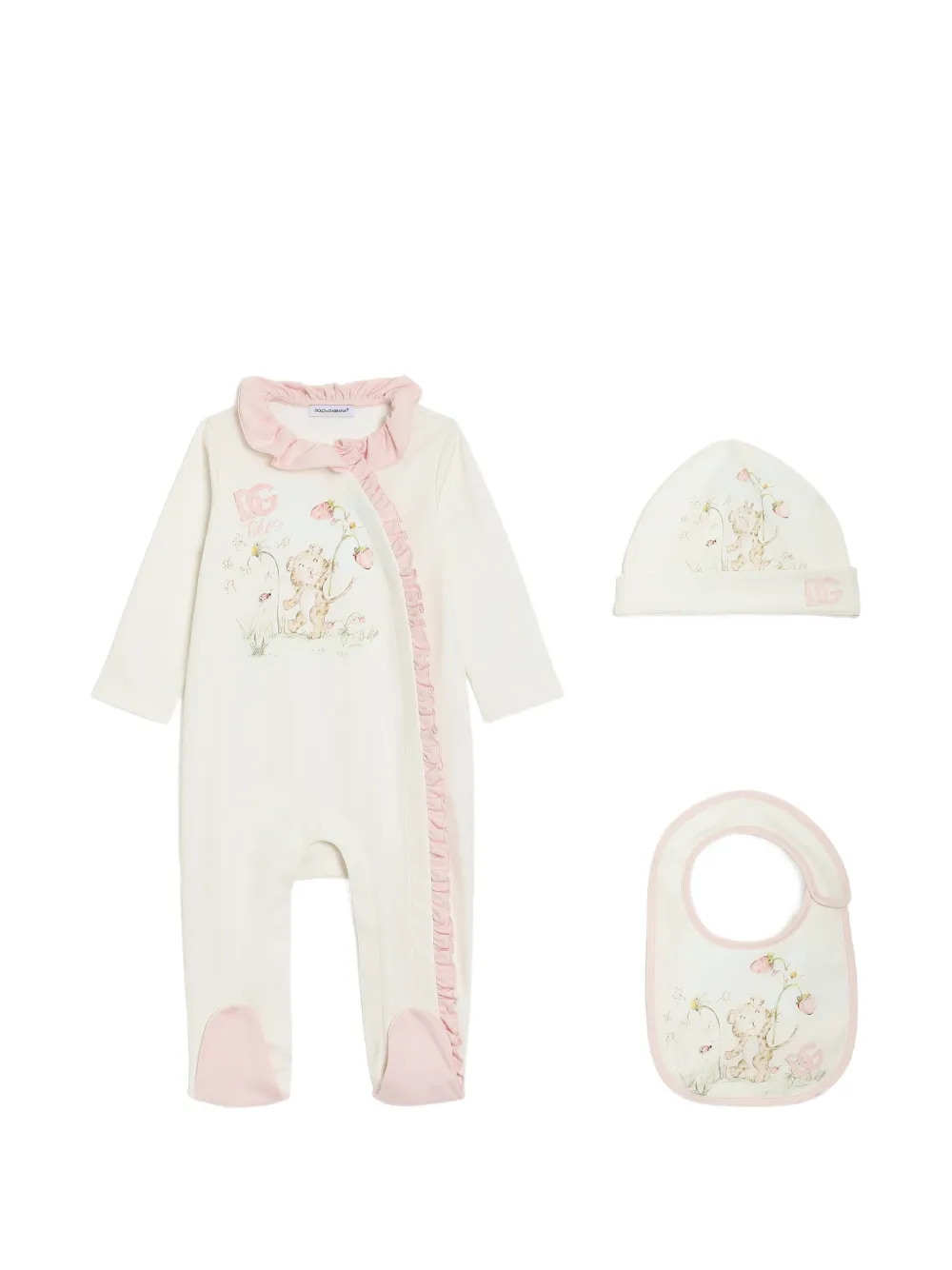 Dolce & Gabbana Kids Interlock Geschenkset - Nude