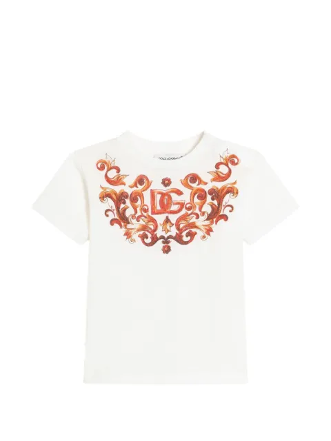 Dolce & Gabbana Kids t-shirt imprimé à broderies