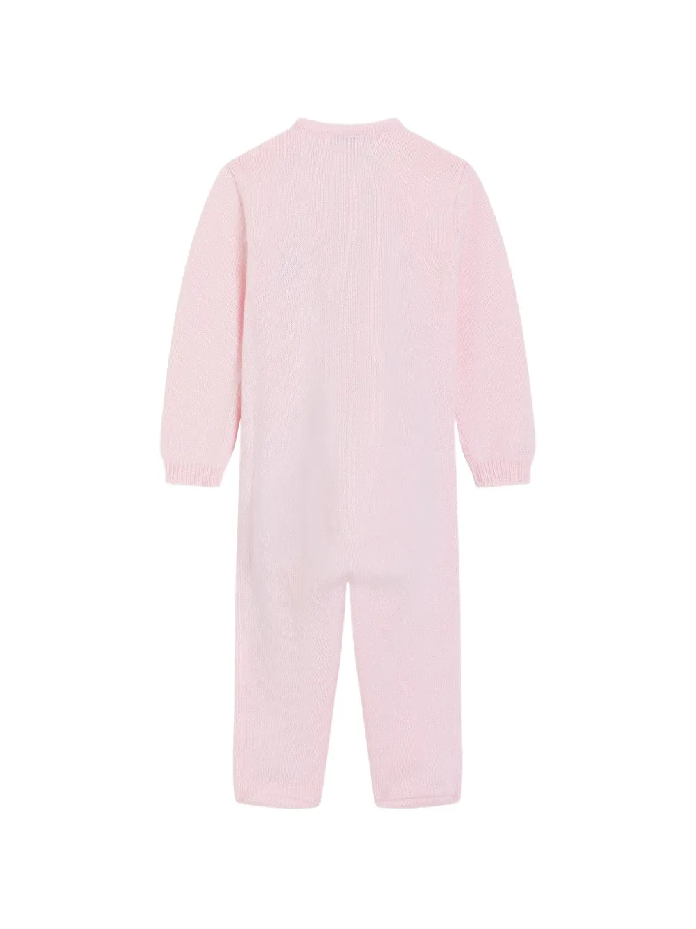 Dolce & Gabbana Kids Ribgebreide romper Roze