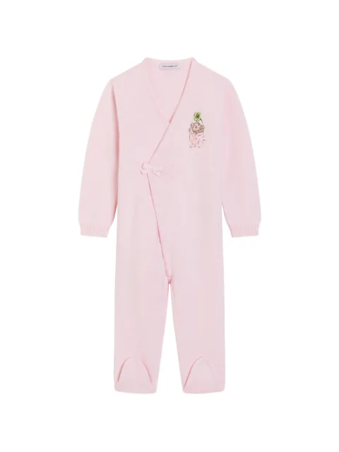 Dolce & Gabbana Kids ribbed knit romper