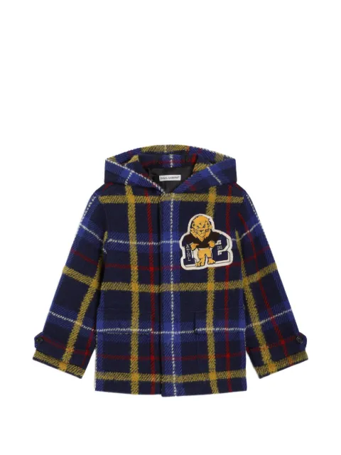 Dolce & Gabbana Kids wool check coat
