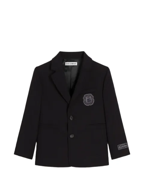 Dolce & Gabbana Kids blazer de lana con botones