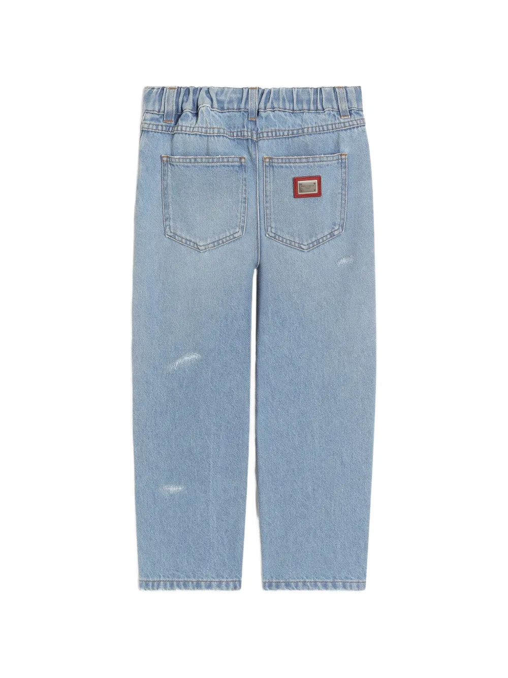 Dolce & Gabbana Kids Spijkerbroek met vijf zakken Blauw