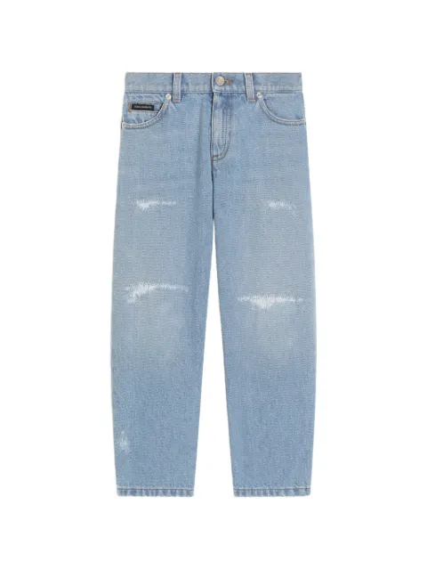 Dolce & Gabbana Kids 5-pocket denim trousers