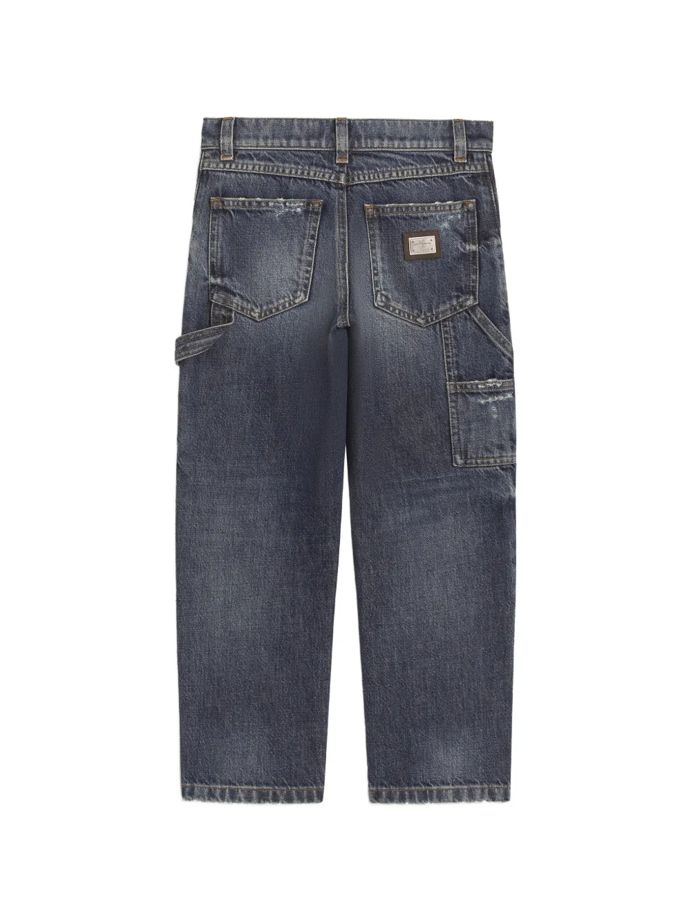Dolce & Gabbana Kids Spijkerbroek met vijf zakken Blauw
