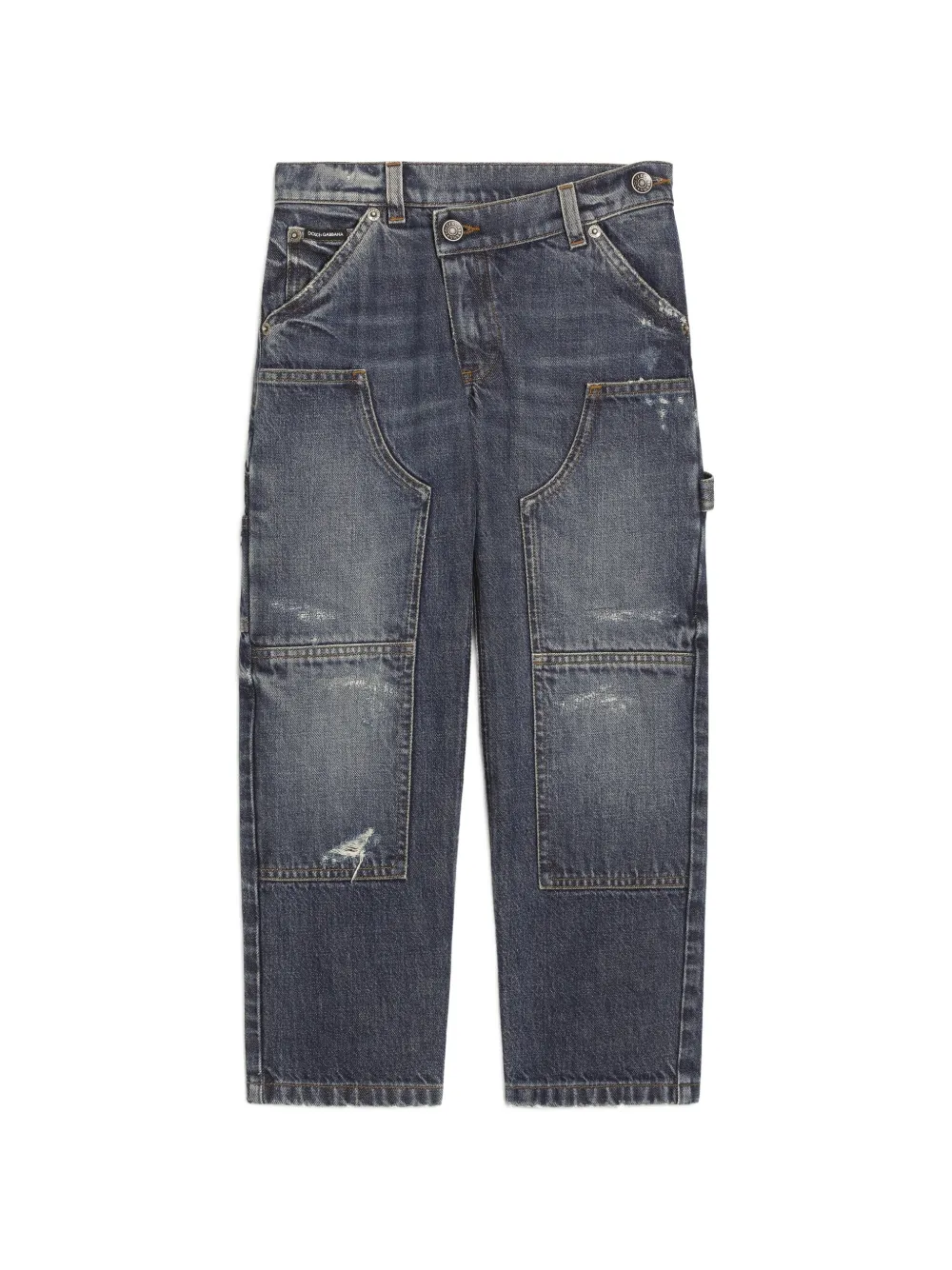 Dolce & Gabbana Kids Jeans con cinque tasche - Blu