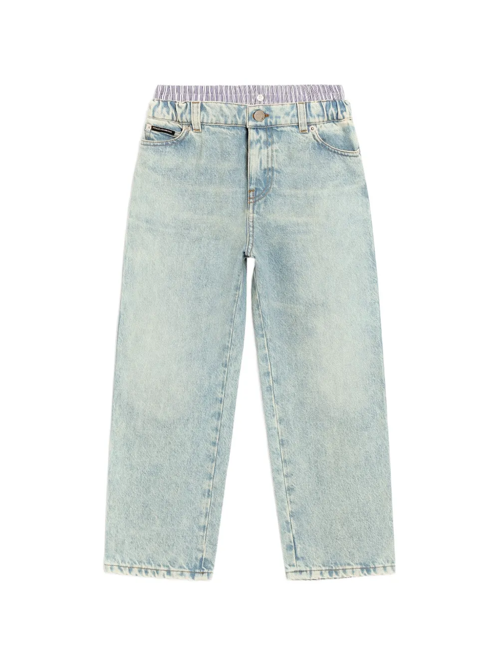 Dolce & Gabbana Kids Jeans con cinque tasche - Blu