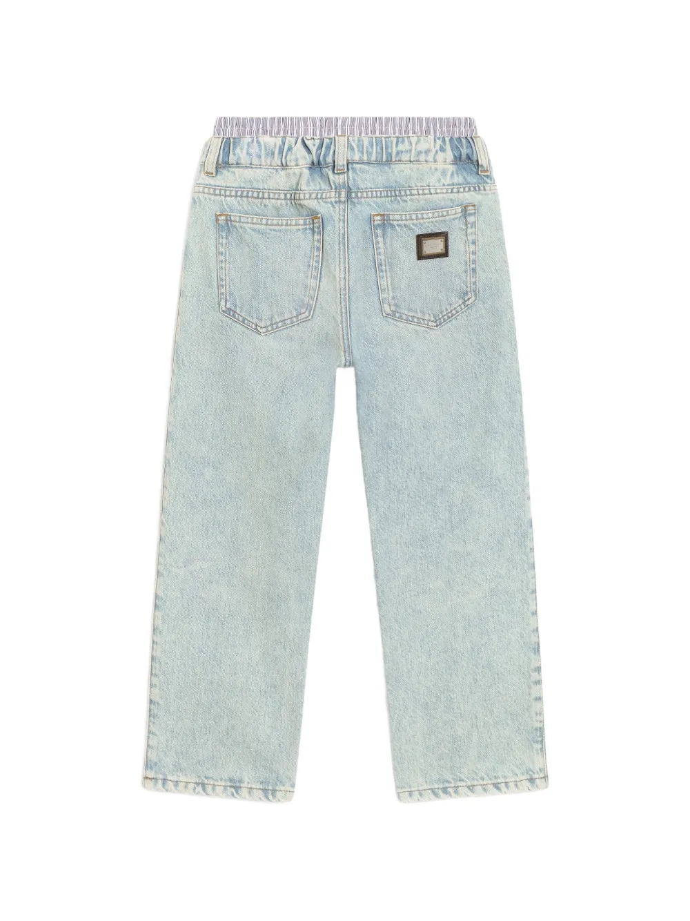 Dolce & Gabbana Kids Spijkerbroek met vijf zakken Blauw