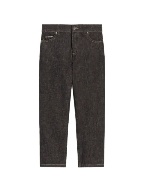 Dolce & Gabbana Kids 5-pocket denim trousers
