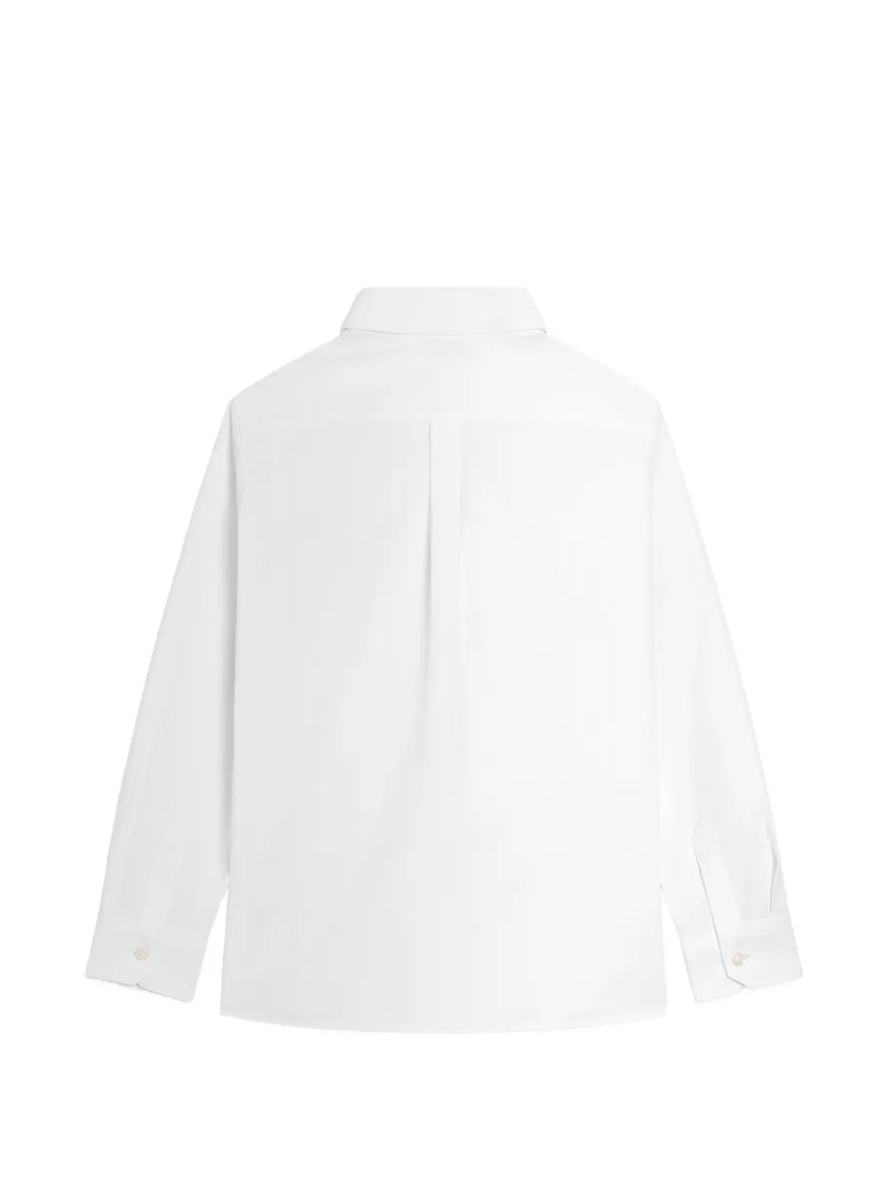 Dolce & Gabbana Kids Popeline shirt met logo Wit