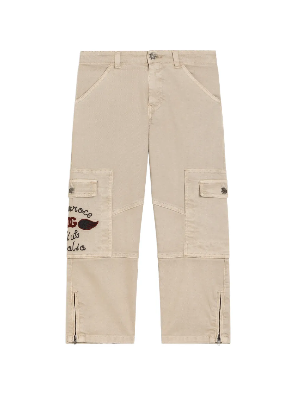Dolce & Gabbana Kids Pantaloni in gabardine - Toni neutri