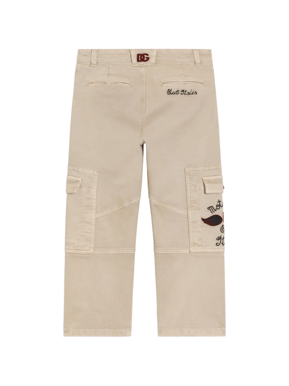 Dolce & Gabbana Kids Gabardine broek Beige