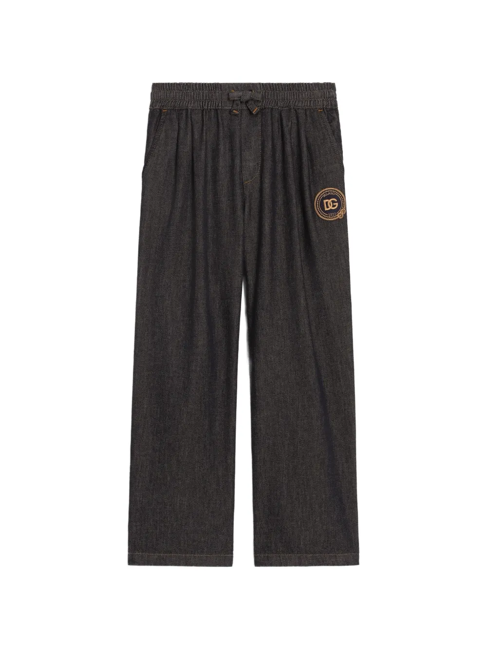 Dolce & Gabbana Kids denim trousers - Nero