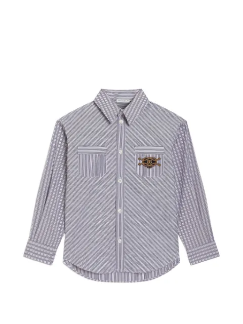 Dolce & Gabbana Kids striped poplin shirt