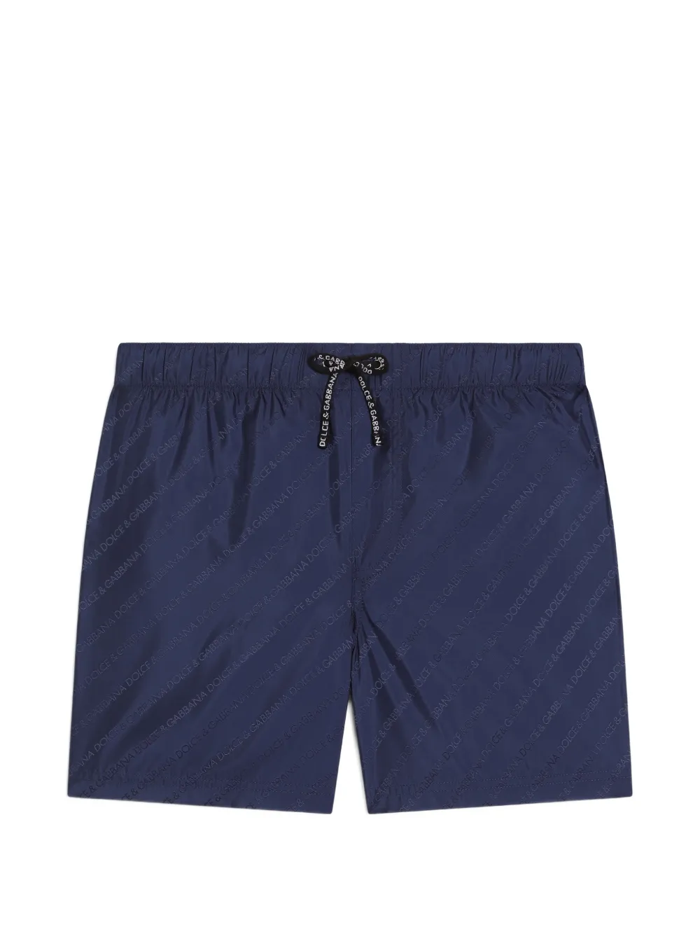 Dolce & Gabbana Kids logo-jacquard swim boxer shorts - Blu