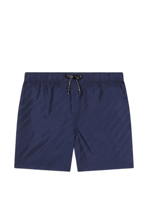 Dolce & Gabbana Kids logo-jacquard swim boxer shorts