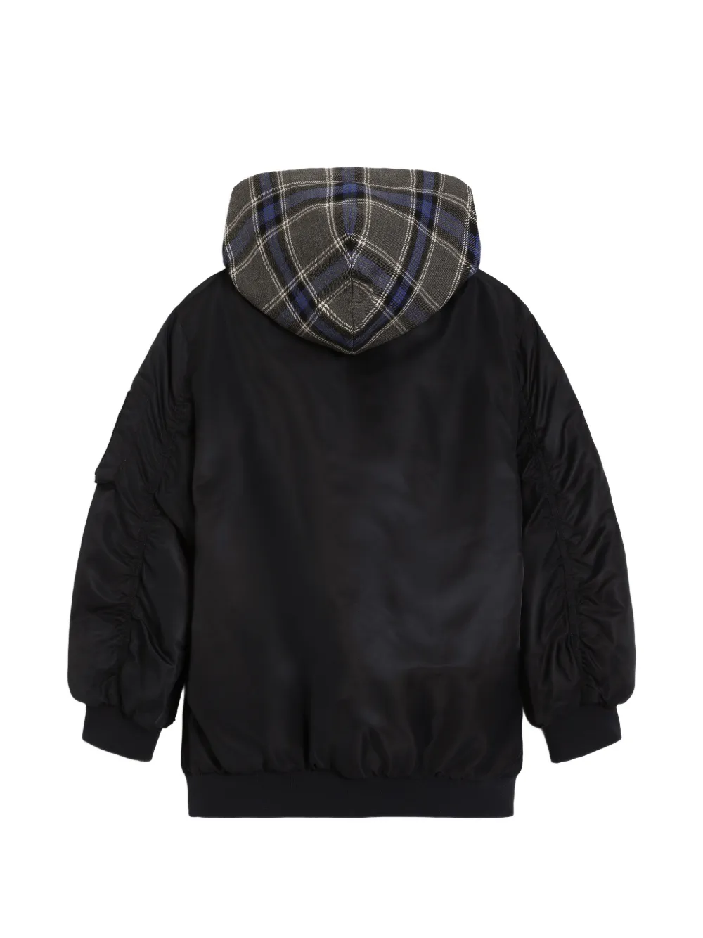 Dolce & Gabbana Kids Twill bomberjack met logo Zwart