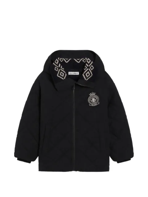 Dolce & Gabbana Kids quilted cotton jacket