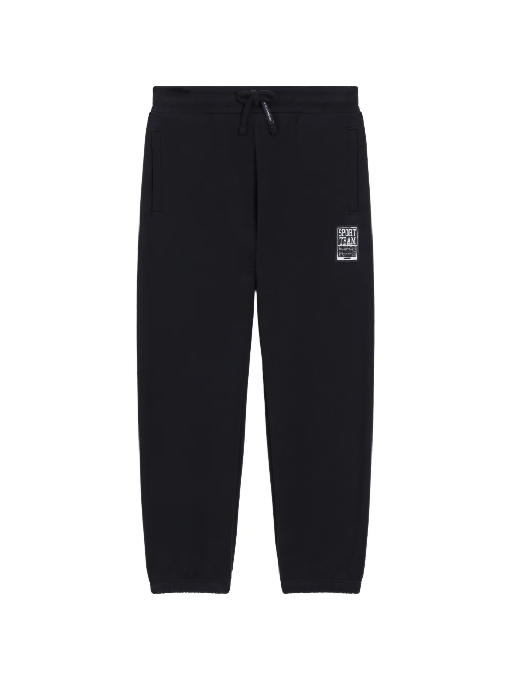 Dolce & Gabbana Kids Pantaloni sportivi in pile con logo - Blu