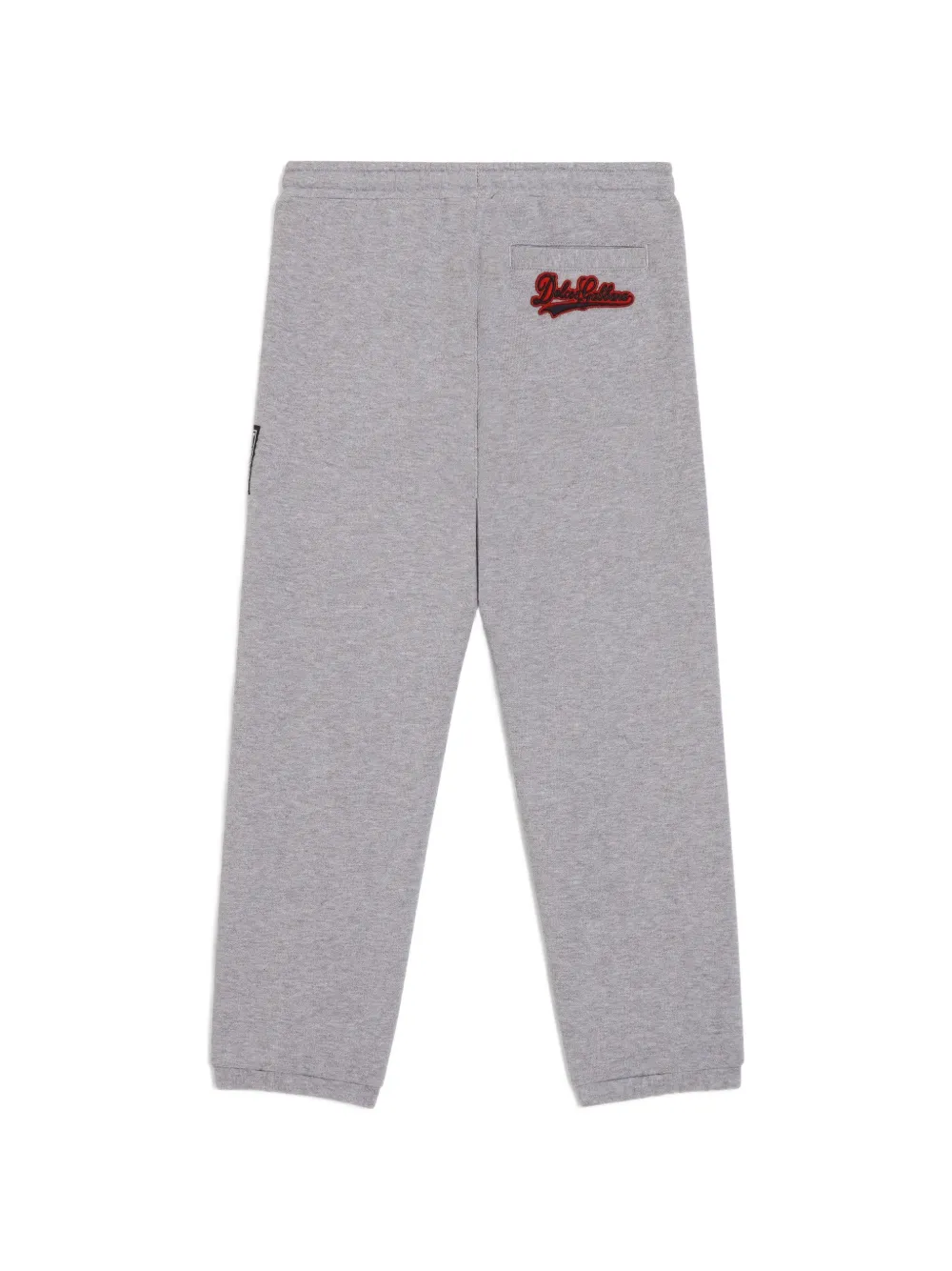 Dolce & Gabbana Kids Fleece broek met logo Grijs