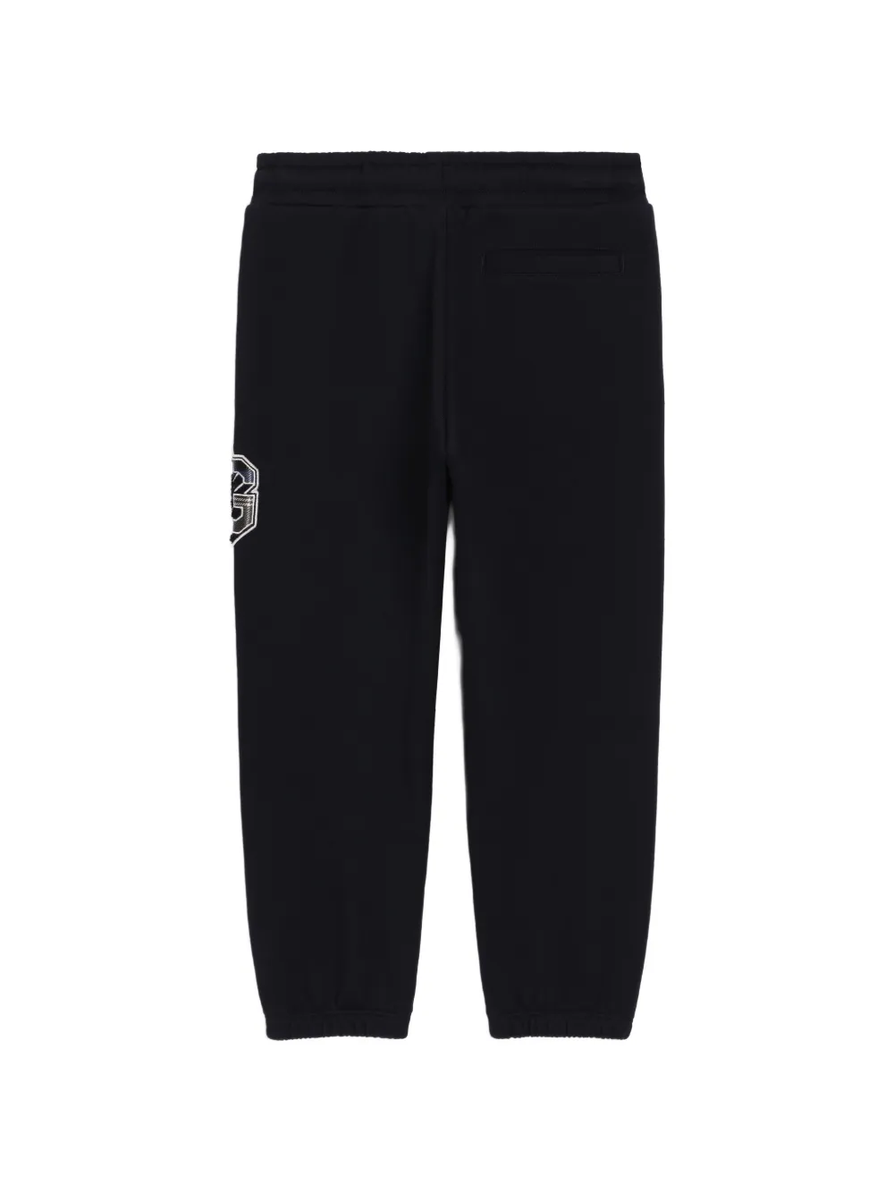 Dolce & Gabbana Kids Fleece broek met patch Blauw