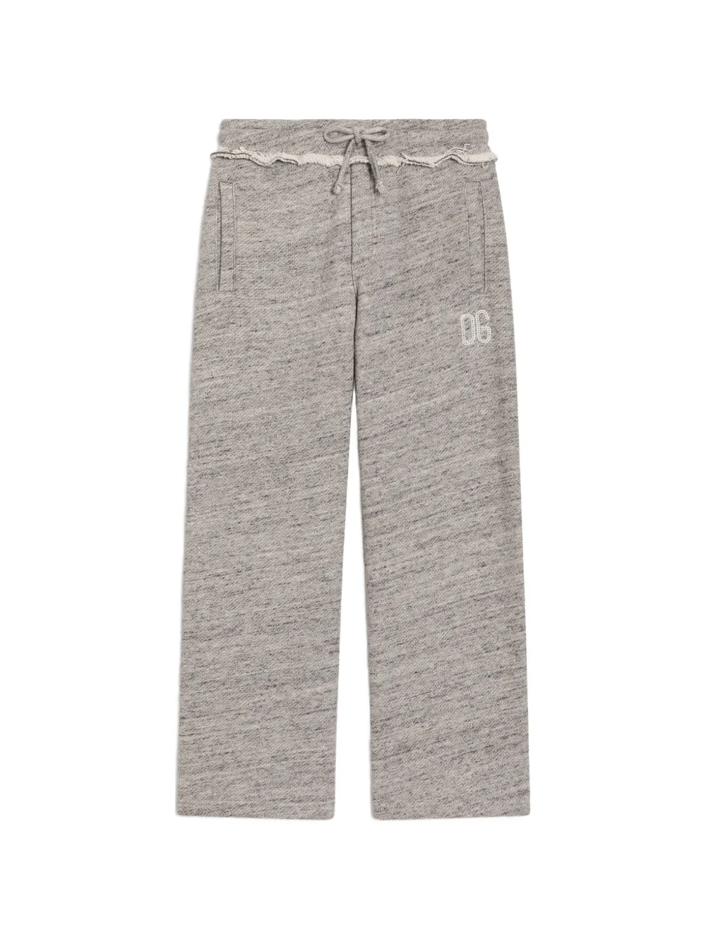 Dolce & Gabbana Kids Pantaloni in pile - Grigio
