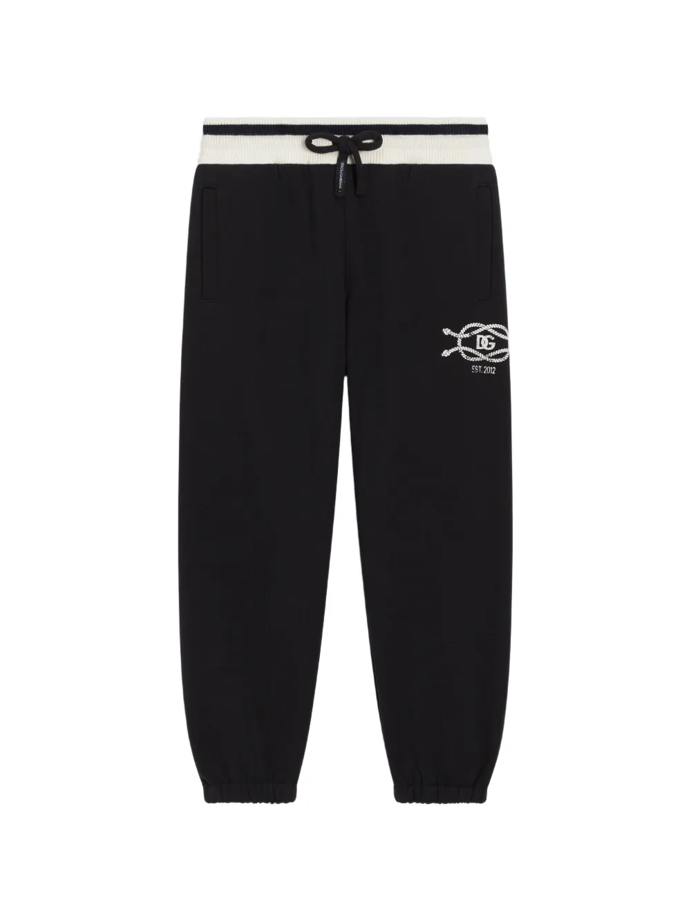 Dolce & Gabbana Kids Pantaloni in pile - Nero