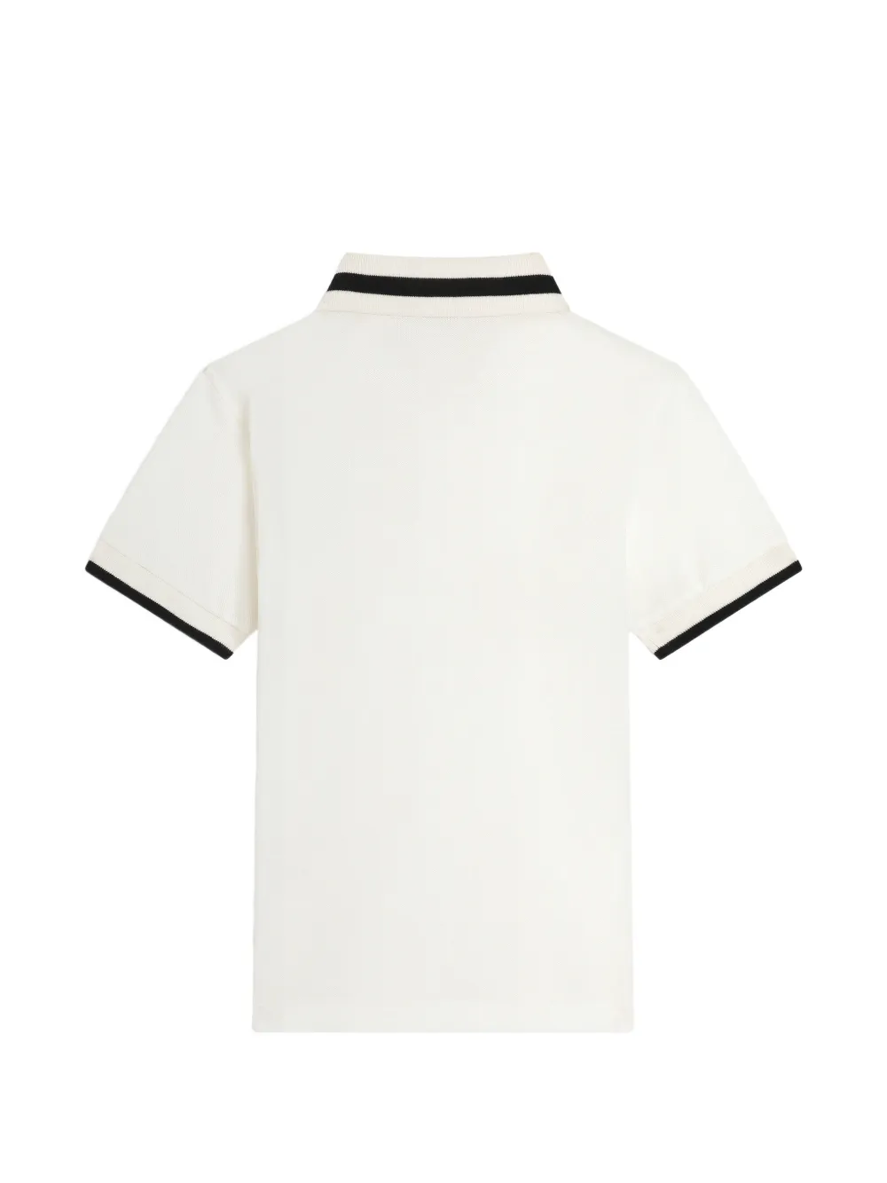 Dolce & Gabbana Kids Piqué poloshirt met logo Wit