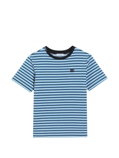 Dolce & Gabbana Kids playera con motivo de rayas