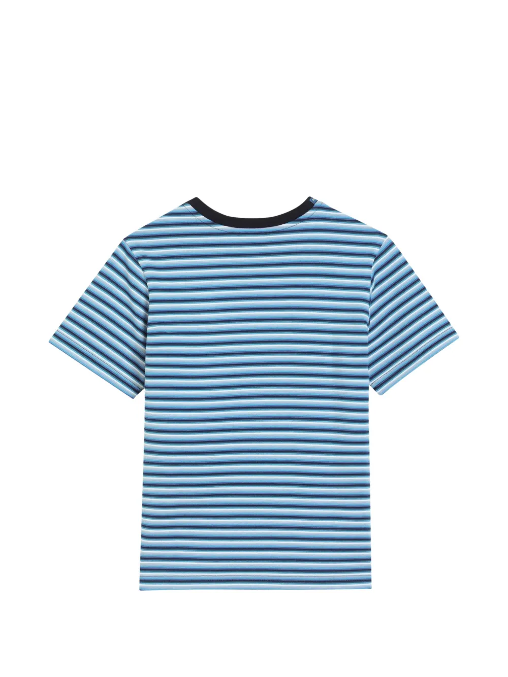 Dolce & Gabbana Kids Gestreept jersey T-shirt Blauw
