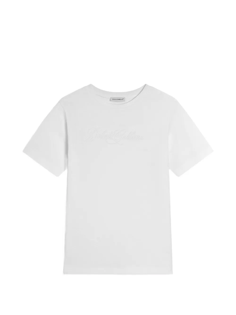 Dolce & Gabbana Kids Jersey-T-Shirt mit Logo - Weiß