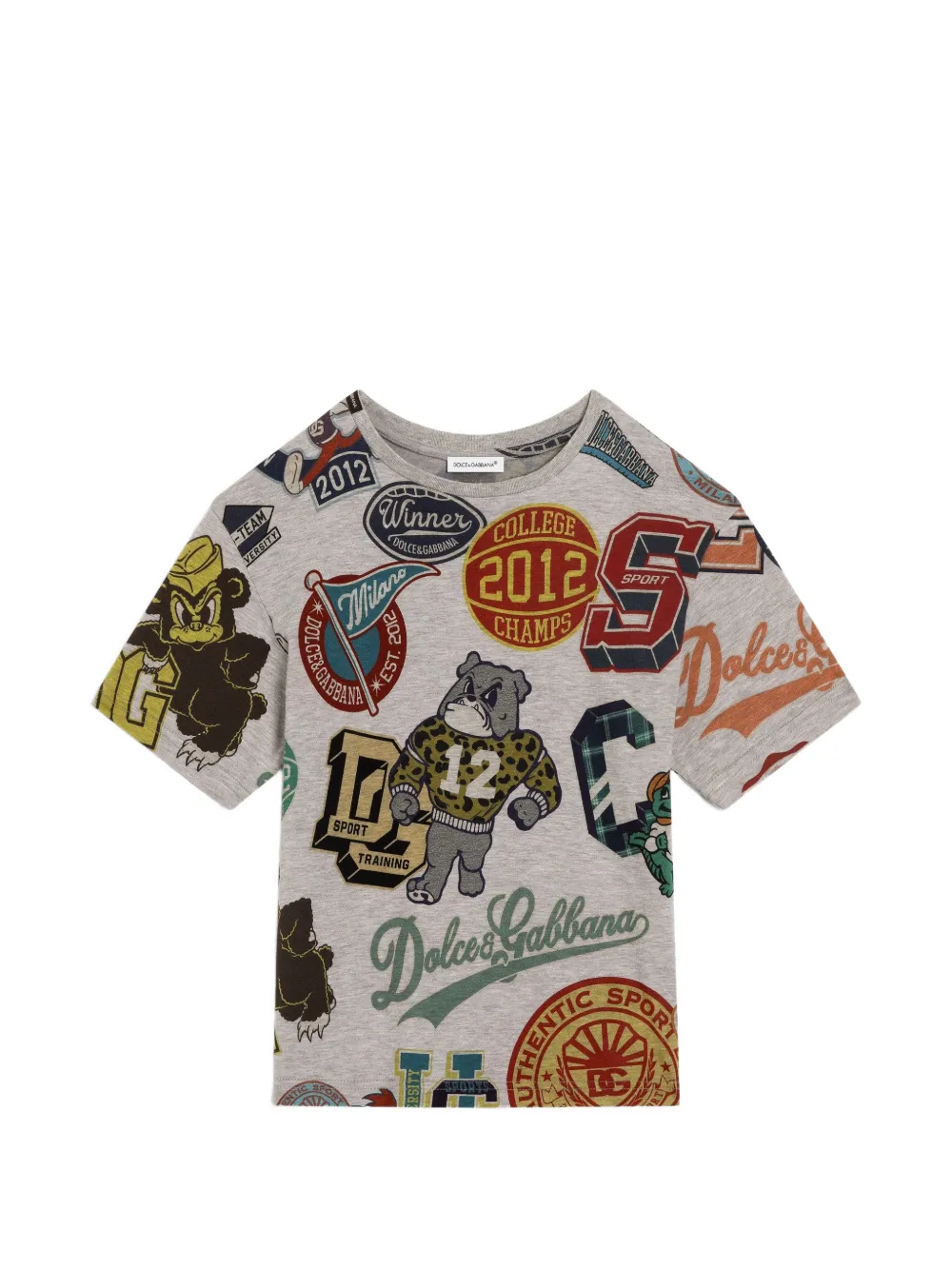 Dolce & Gabbana Kids T-Shirt aus Jersey - Grau