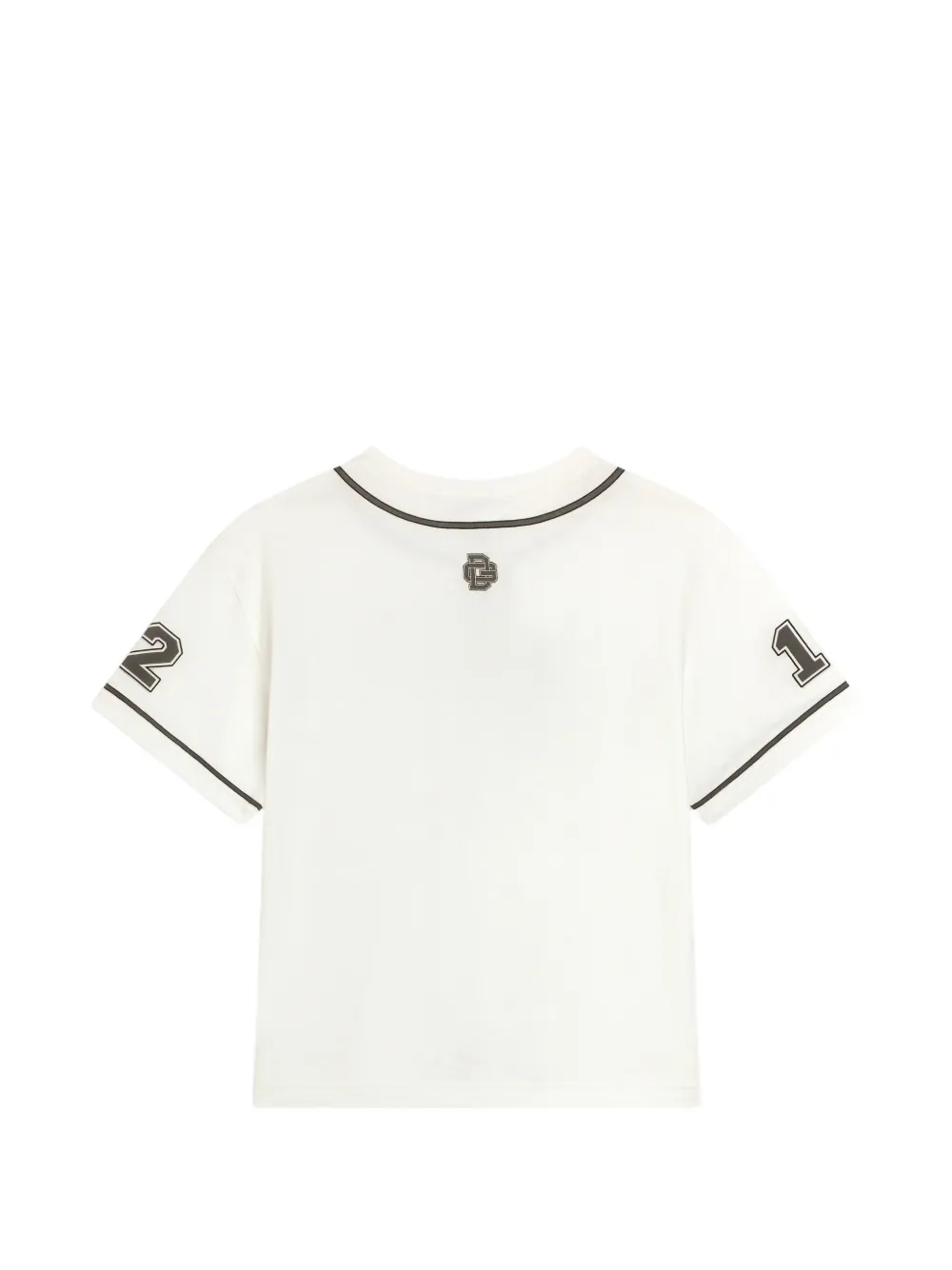 Dolce & Gabbana Kids Jersey T-shirt met logo Wit