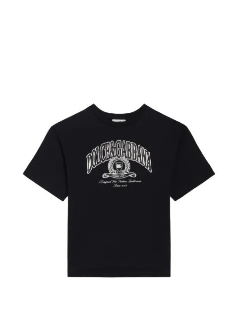Dolce & Gabbana Kids jersey T-shirt with logo