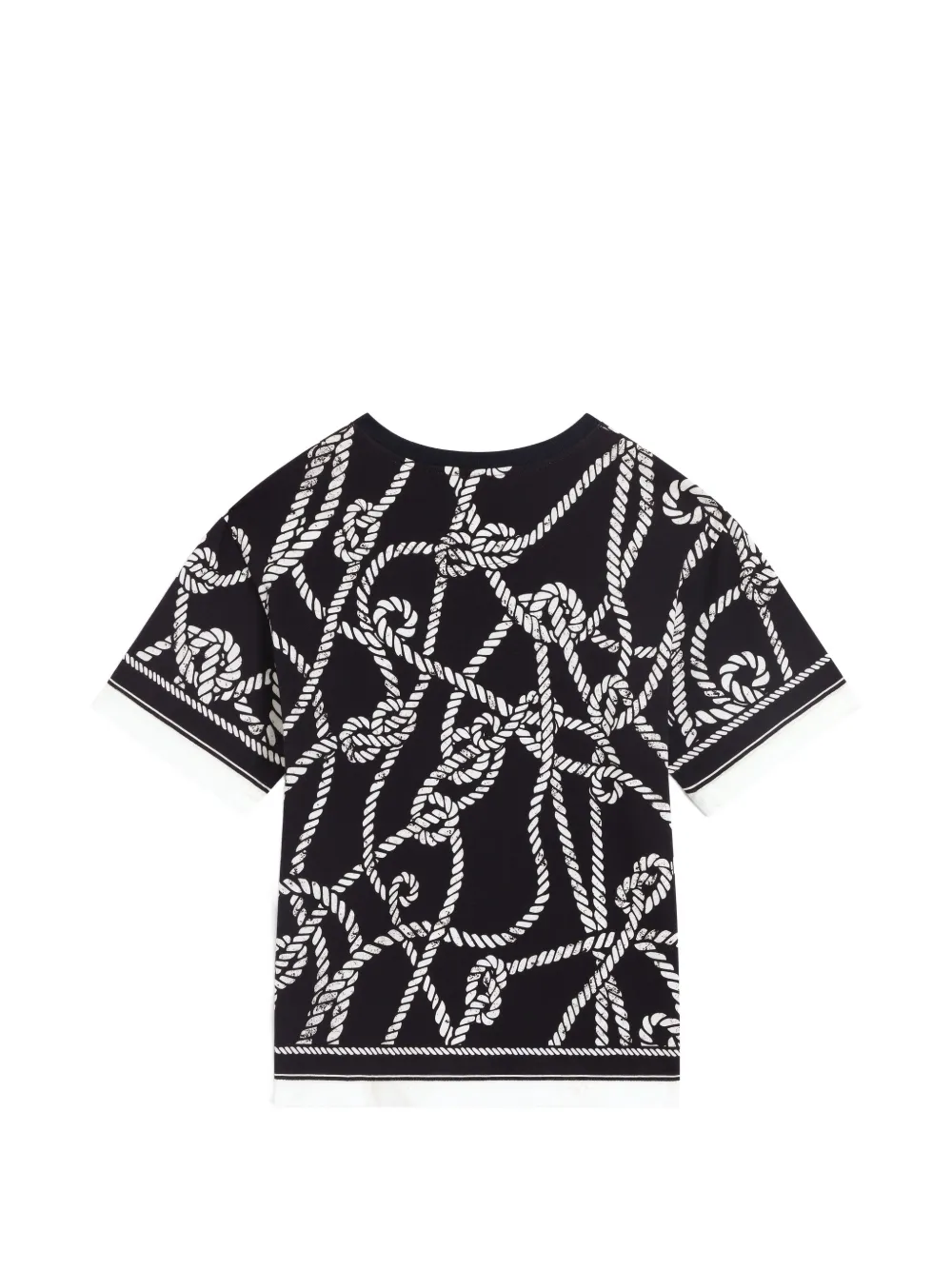 Dolce & Gabbana Kids Jersey T-shirt met Marina-print Zwart