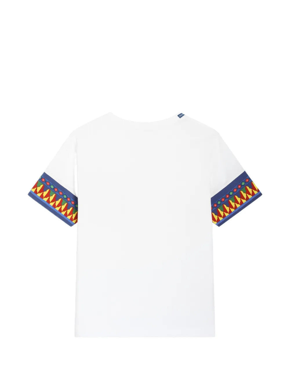 Dolce & Gabbana Kids Jersey T-shirt met Carretto-print Wit
