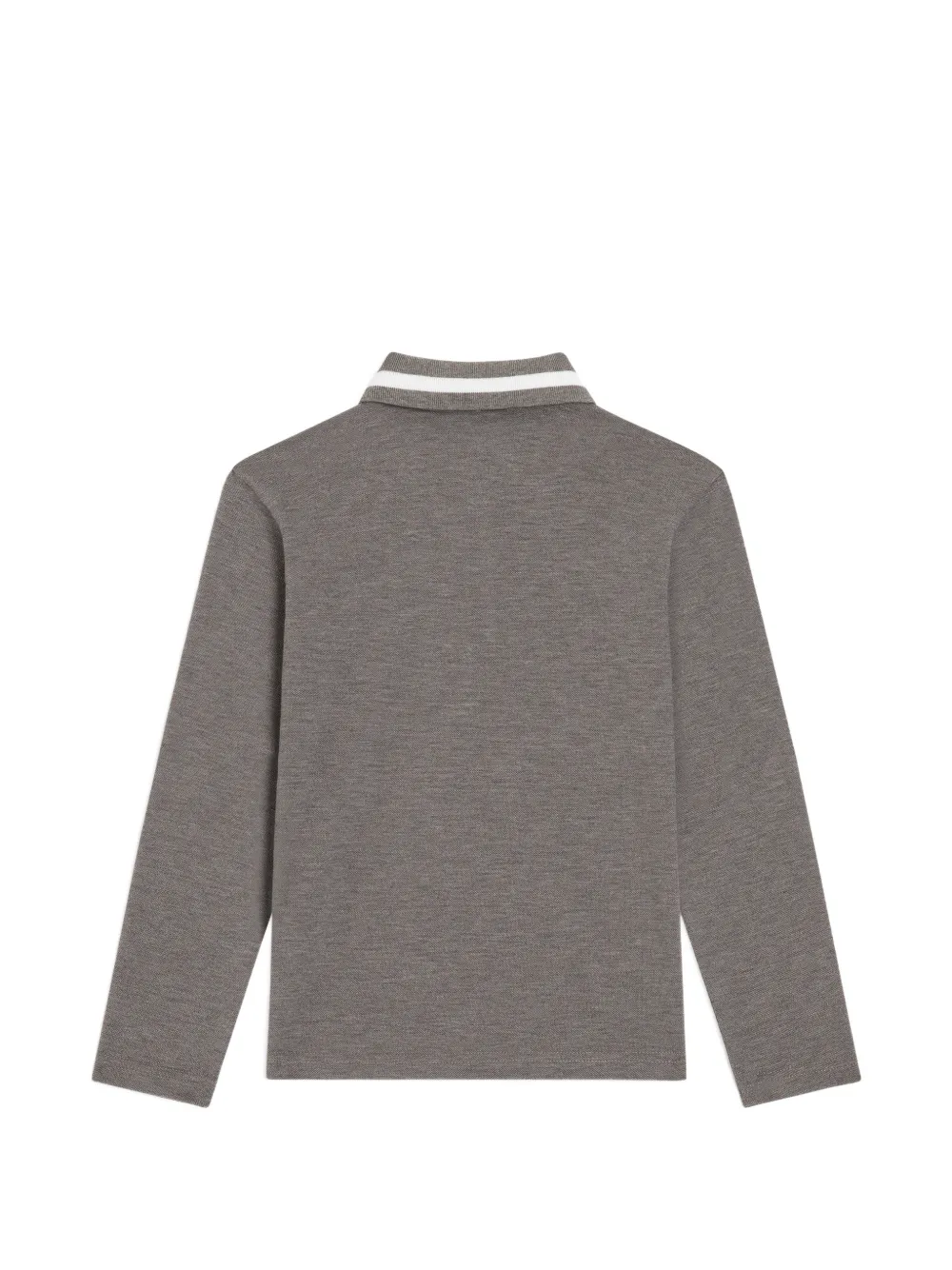 Dolce & Gabbana Kids Piqué poloshirt met logo Grijs
