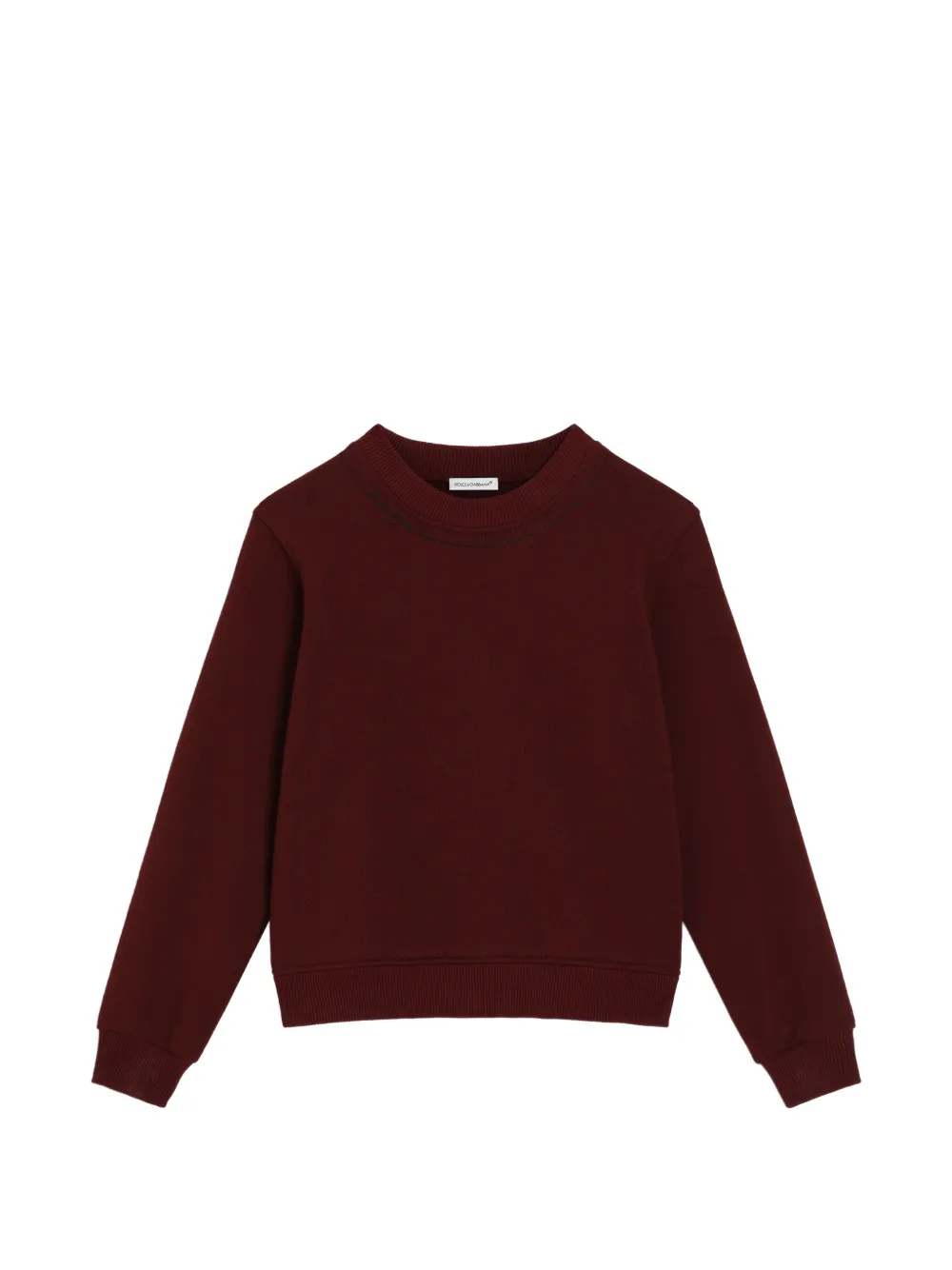Dolce & Gabbana Kids cotton sweatshirt with logo - Rot