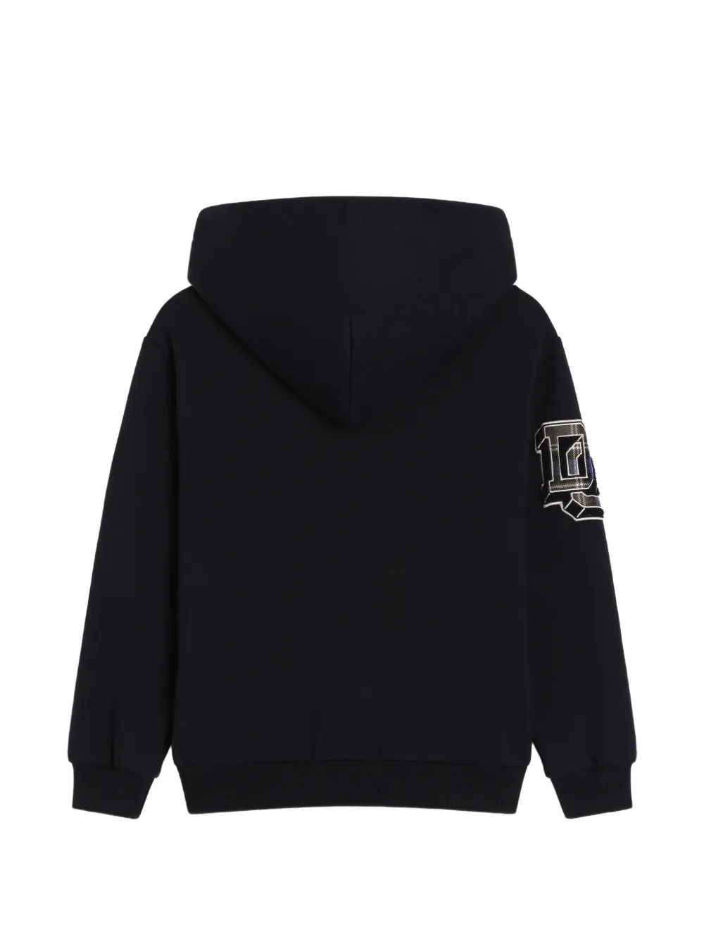 Dolce & Gabbana Kids Katoenen sweater met patch Blauw